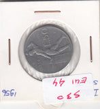 S30-EU1-0044 Italy 50 Lire VF 1956 KM95.1