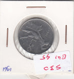 S30-EU1-0045 Italy 50 Lire VF 1961 KM95.1
