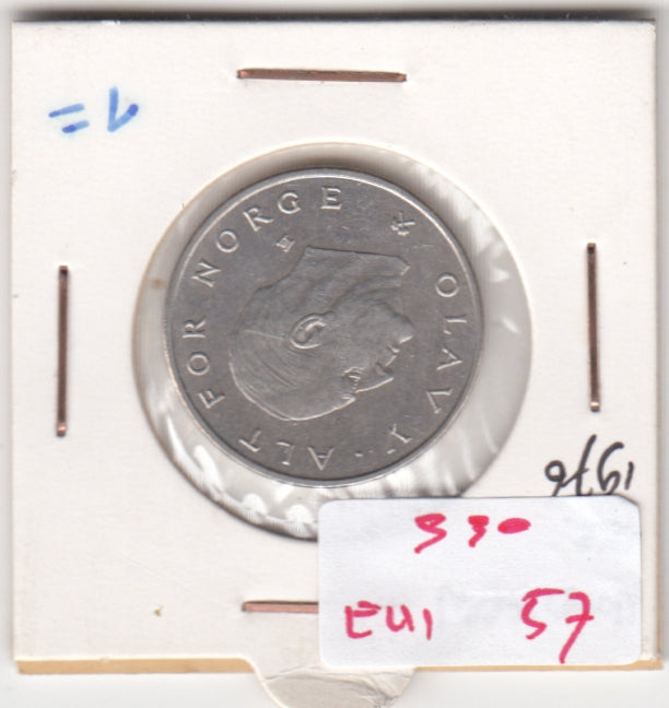 S30-EU1-0057 Norway 1 Krone VF 1976 KM420