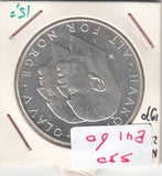 S30-EU1-0060 Norway 25 kroner UNC 1970 KM414  Zilver