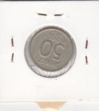 S30-EU1-0061 Sweden 50 Ore VF/XF 1957 KM825   Zilver