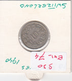 S30-EU1-0074 Switzerland 10 Rappen VF 1940 KM27