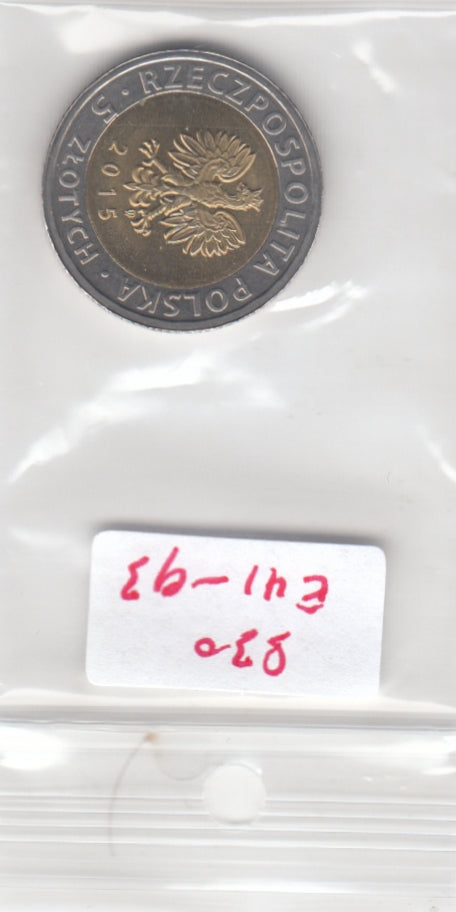 S30-EU1-0093 Poland 5 Zlotysch UNC 2015 Y926   Bydgoszcz Canal