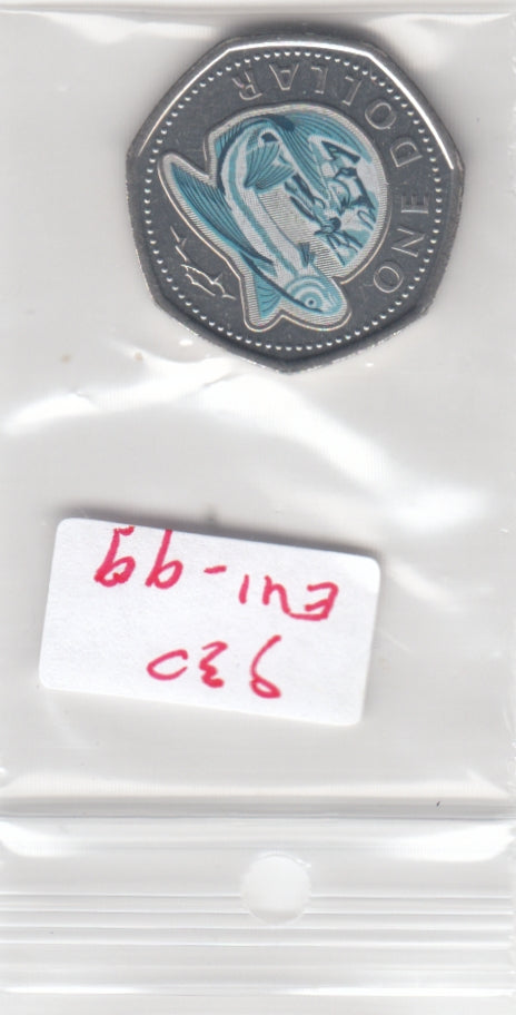 S30-EU1-0099 Barbados 1 Dollar UNC 2020 KM139   Flying Fish