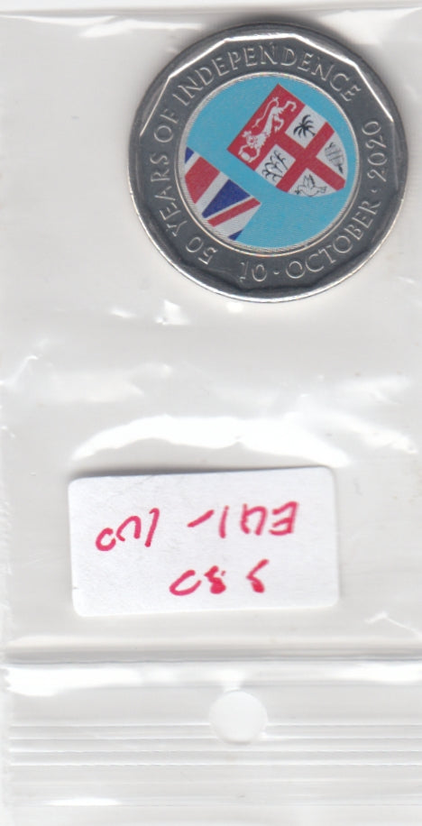 S30-EU1-0100-M01 Fiji 50 Cents UNC 2020 KM839   Independence