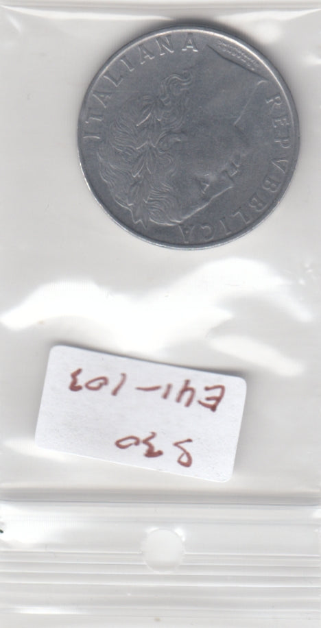 S30-EU1-0103 Italy 100 Lire VF 1956 KM96.1