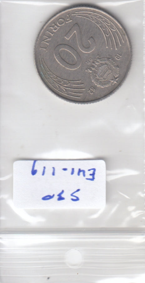 S30-EU1-0119 Hungary 20 Forint VF 1982 KM630