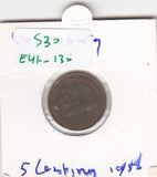 S30-EU1-0130 Luxembourg 5 centimes VF 1930 KM40