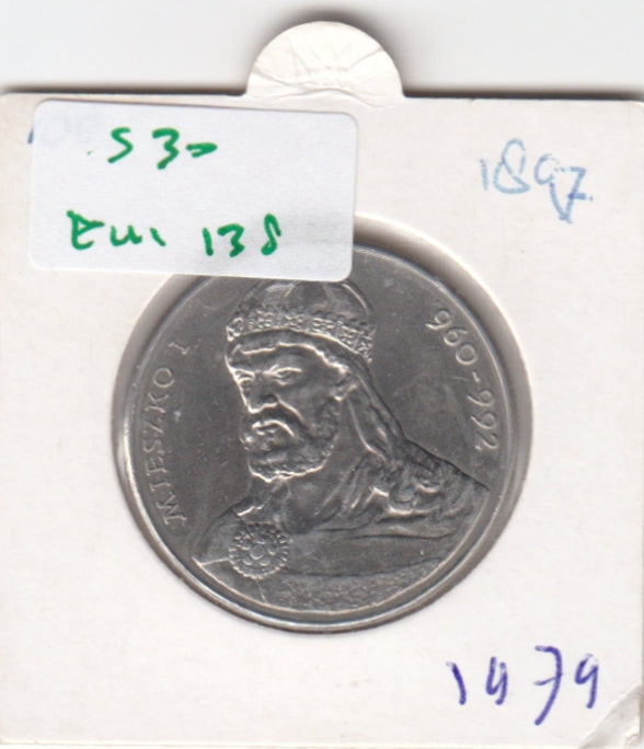 S30-EU1-0138 Poland 50 Zlotys AU 1979 Y100   Duke Mieszko I