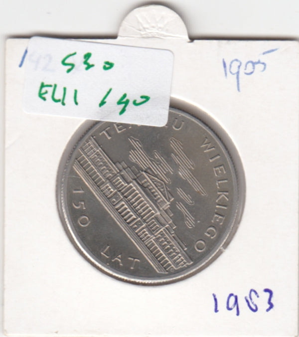 S30-EU1-0140 Poland 50 Zlotys UNC 1983 Y142   Great Theatre