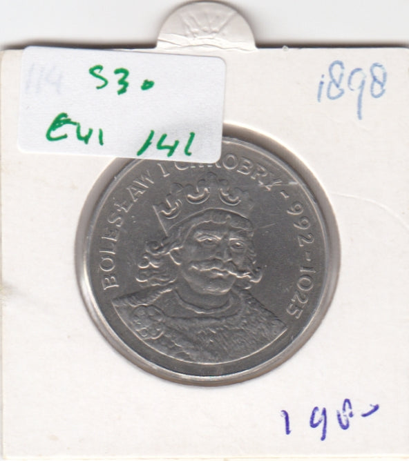 S30-EU1-0141 Poland 50 Zlotys UNC 1980 Y114   Bolesław I Chrobry