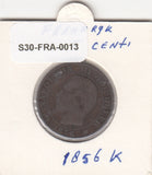 S30-FRA-0013 Frankrijk 5 Centimes  FI/ZF 1856 KM777 K