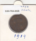 S30-FRA-0026 Frankrijk 5 Centimes Pr/F 1914 KM842
