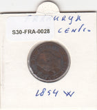 S30-FRA-0028 Frankrijk 2 Centimes  ZF 1854 KM776 W