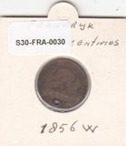 S30-FRA-0030 Frankrijk 2 Centimes G0 1856 KM776 W