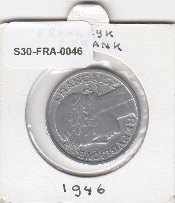 S30-FRA-0046 Frankrijk 2 Francs ZG 1946 KM886a