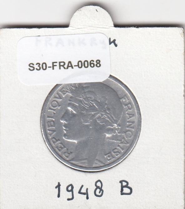 S30-FRA-0068 Frankrijk 2 Francs ZG 1948 KM886a B