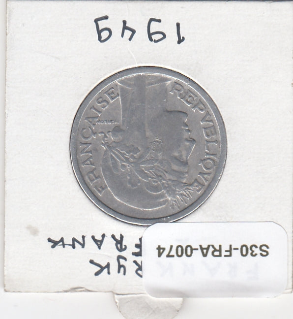 S30-FRA-0074 Frankrijk 2 Francs VF 1949 KM886a