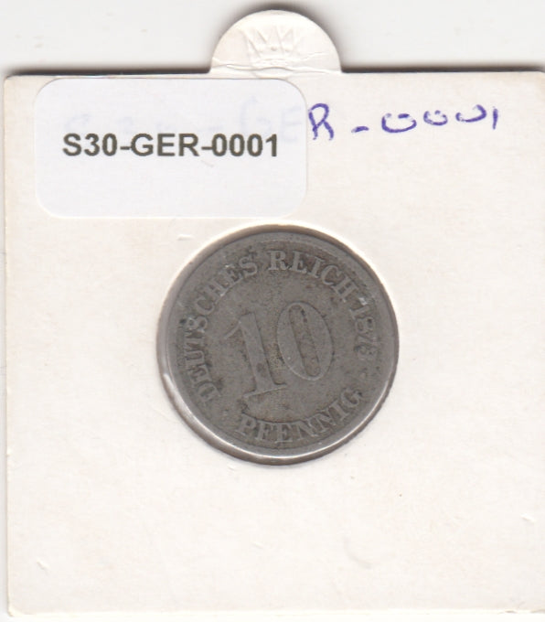 Germany 10 pfennig FI 1873 KM4 D