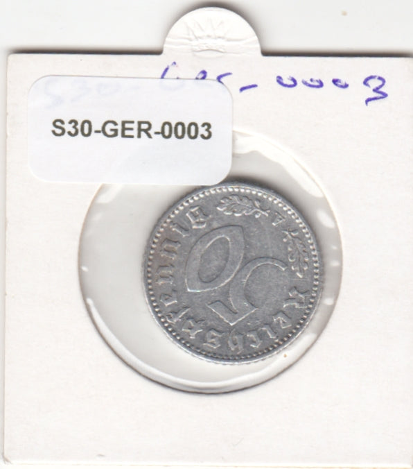Germany 50 Reichspfennig XF 1943 KM96 A