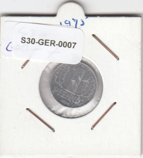 Germany-DDR 1 |Pfennig VF 1973 KM8