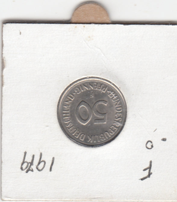 Germany 50 Pfennig VF/XF 1979 KM109.2 F