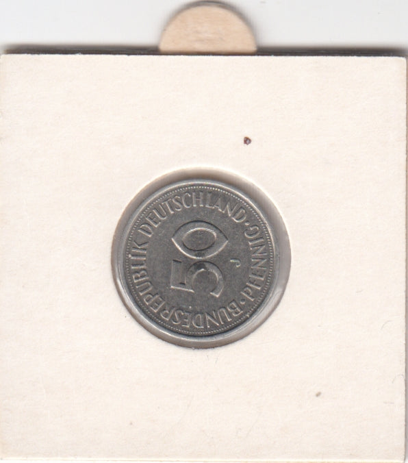 Germany 50 Pfennig VF/XF 1989 KM109.2 J