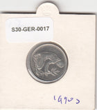 Germany 50 Pfennig VF/XF 1990 KM109.2 G