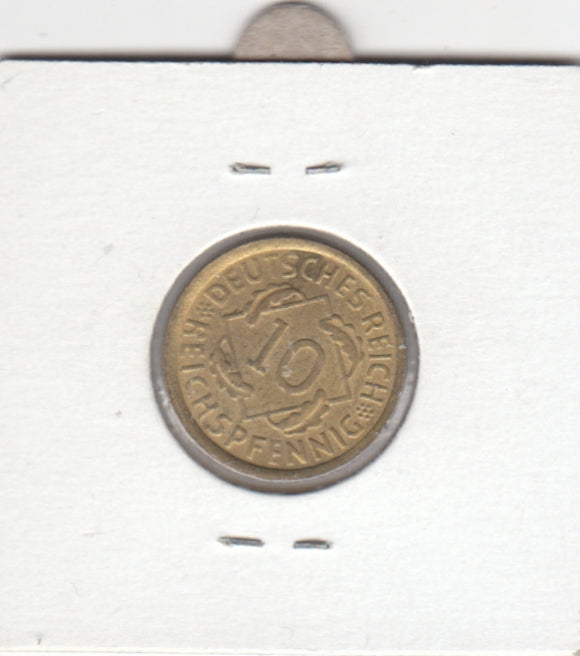 Germany 10 Reichspfennig VF 1994 KM40 A