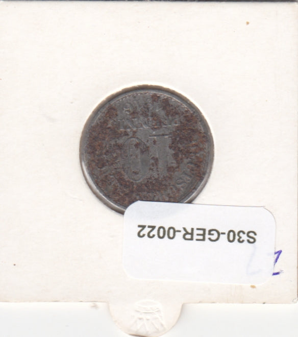 Germany 10 Pfennig FI 1916 KM20   NO MINT