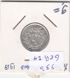 Germany 1/2 Mark VF/XF 1918 KM17 A Zilver