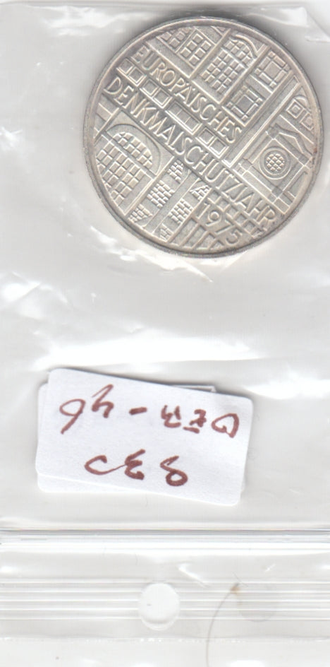 S30-GER-0046 Germany 5 Mark UNC 1975 KM142 F