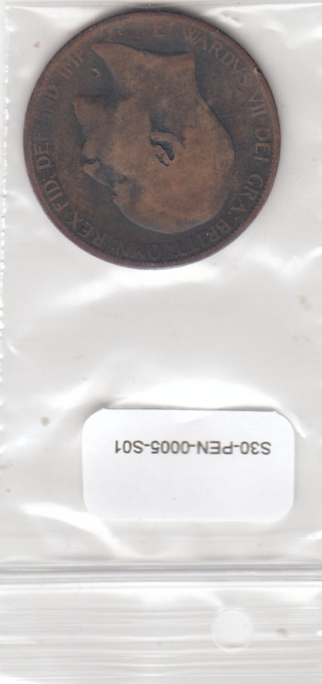 S30-PEN-0005-S01 United Kingdom 1 Penny FI/VF 1906 KM794