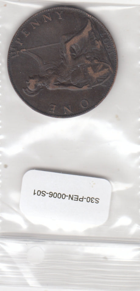 S30-PEN-0006-S01 United Kingdom 1 Penny VF 1907 KM794