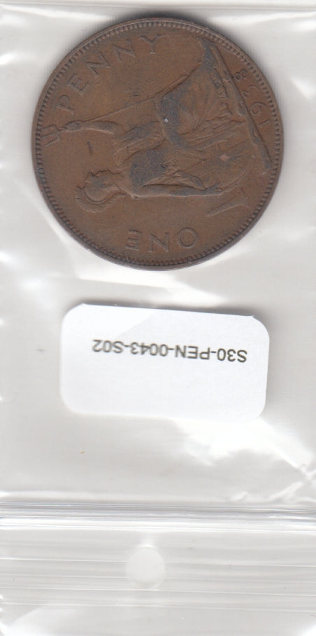 S30-PEN-0043-S02 Verenigd Koninkrijk 1 Penny VF 1938 KM845