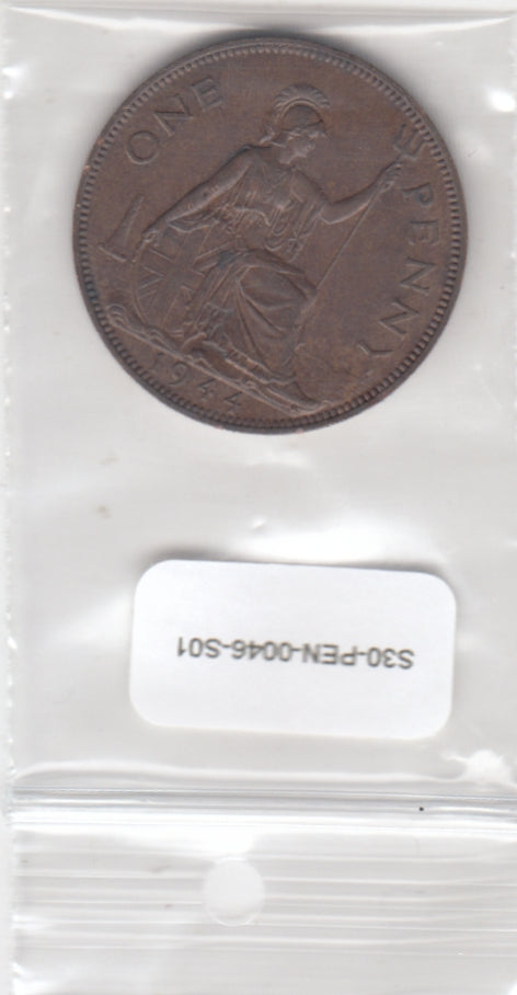 S30-PEN-0046-S01 United Kingdom 1 Penny XF 1944 KM845