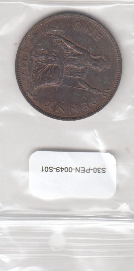 S30-PEN-0049-S01 Verenigd Koninkrijk 1 Penny xf 1947 KM845