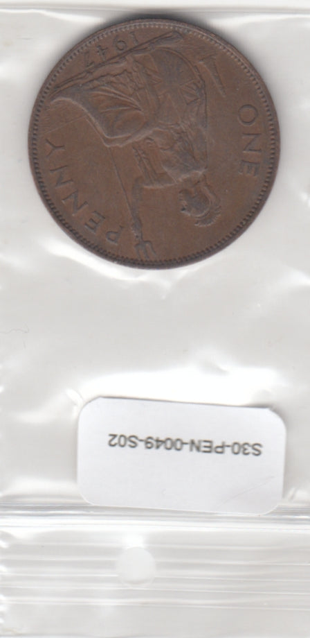S30-PEN-0049-S02 United Kingdom 1 Penny VF 1947 KM845