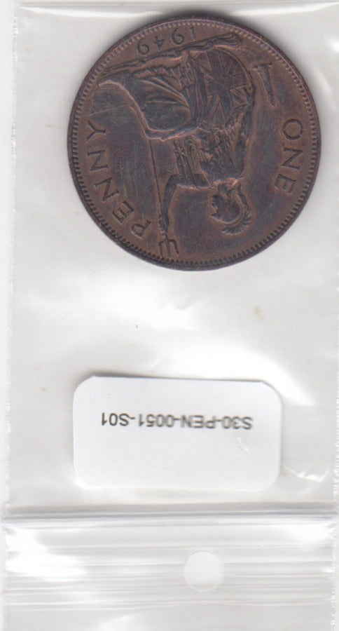 S30-PEN-0051-S01 Verenigd Koninkrijk 1 Penny ZS/Pr 1949 KM869