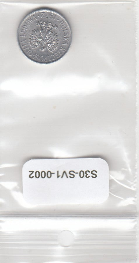 S30-SV1-0002 Poland 5 Groszy VF 1972 YA46