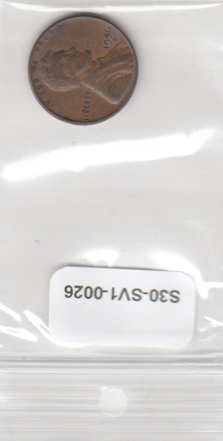 S30-SV1-0026 USA 1 Cent VF 1956 KM132 D