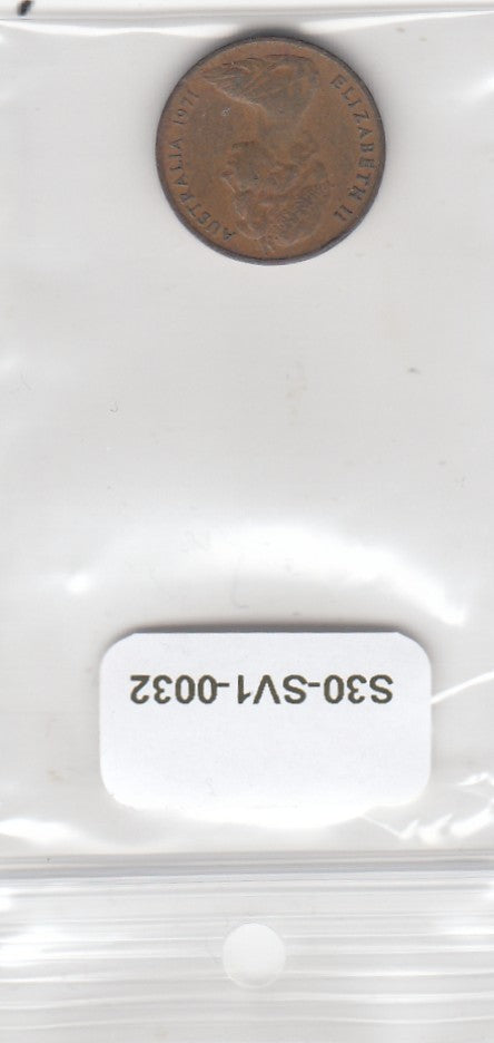 S30-SV1-0032 Australia 1 Cent VF 1971 KM72