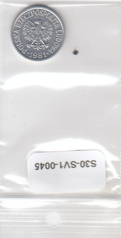 S30-SV1-0045 Poland 10 Groszy XF 1981 YAA47