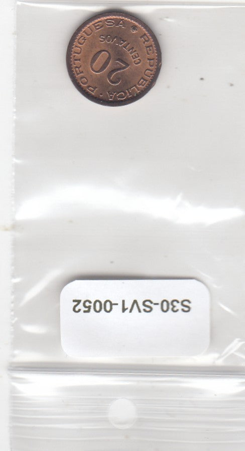 S30-SV1-0052 Mocambique 20 Centavos AU 1973 KM88