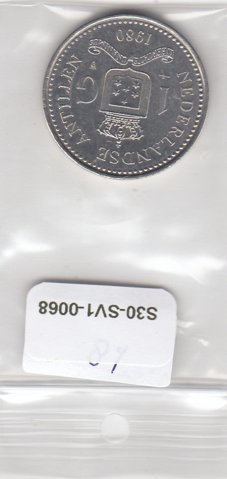 S30-SV1-0068 Antilles 1 Gulden AU 1980 KM24