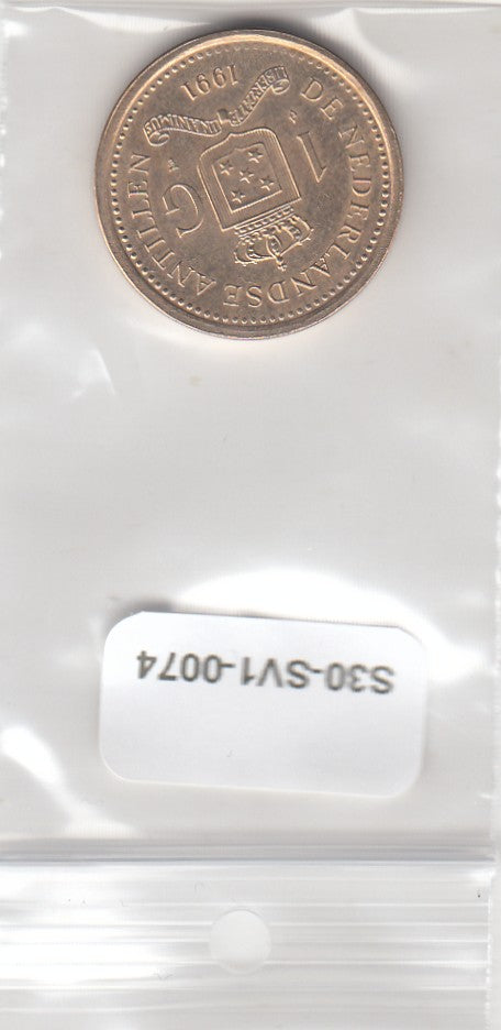 S30-SV1-0074 Antilles 1 Gulden AU 1991 KM37