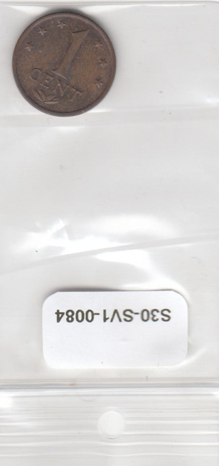 S30-SV1-0084 Antilles 1 Cent VF 1977 KM8