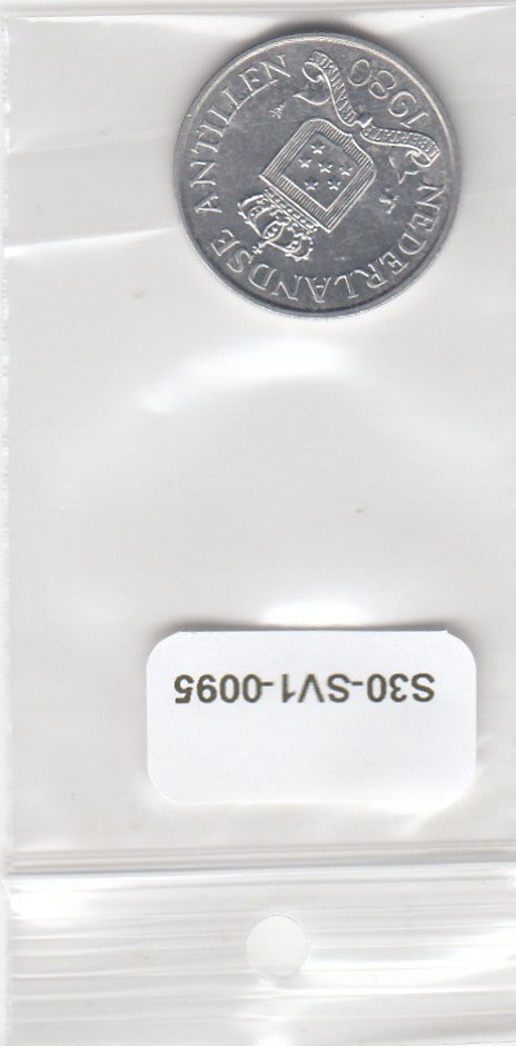 S30-SV1-0095 Antilles 2 1/2 cent UNC 1980 KM9a