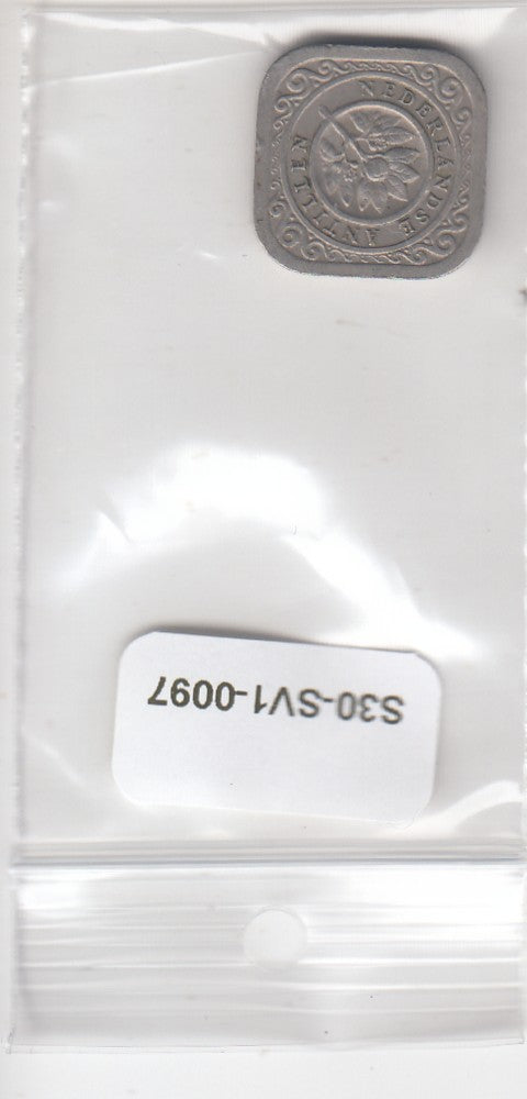 S30-SV1-0097 Antilles 5 Cents VF 1967 KM6
