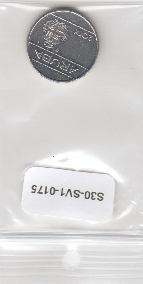 S30-SV1-0175 Aruba 25 Cents VF 2001 KM3